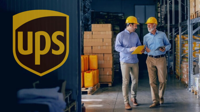Background image: UPS